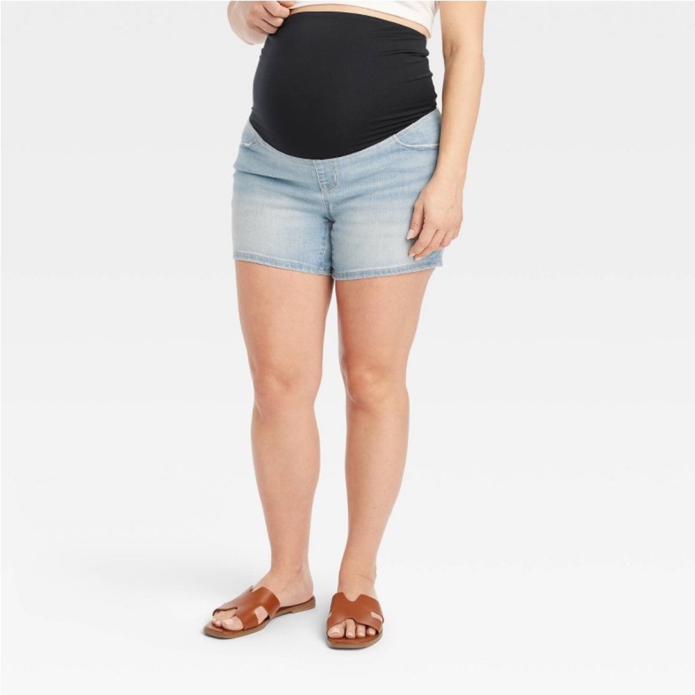 Isabel Maternity by Ingrid & Isabel Blue Jean Shorts